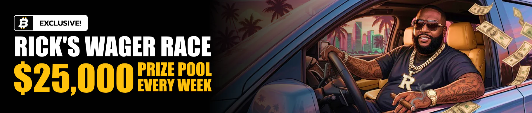 La Carrera de Apuestas de Rick — $25,000 en premios cada semana